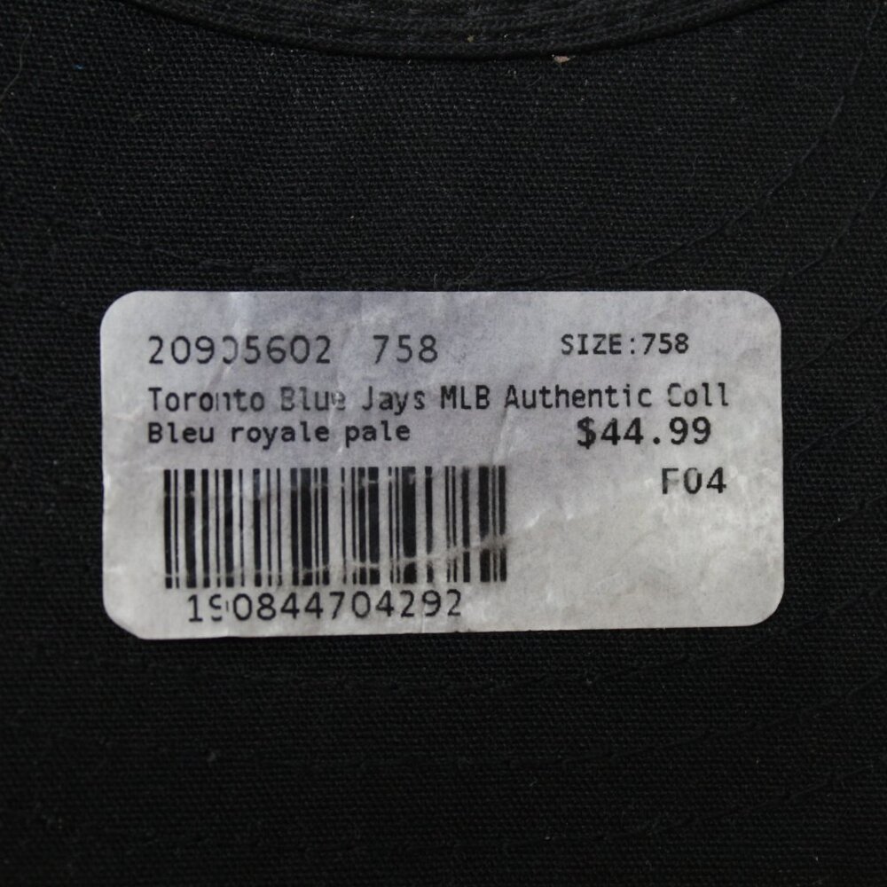 Toronto Blue‎ Jays Hat NWT Fitted 7 5/8 Blue New Era 59FIFTY On-Field MLB Cap - Picture 13 of 13